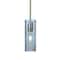 Besa Lighting Juni 10 Stem Pendant, Blue Bubble, Satin Nickel, 1x60W Incandescent 1TT-JUNI10BL-SN - alternate 1